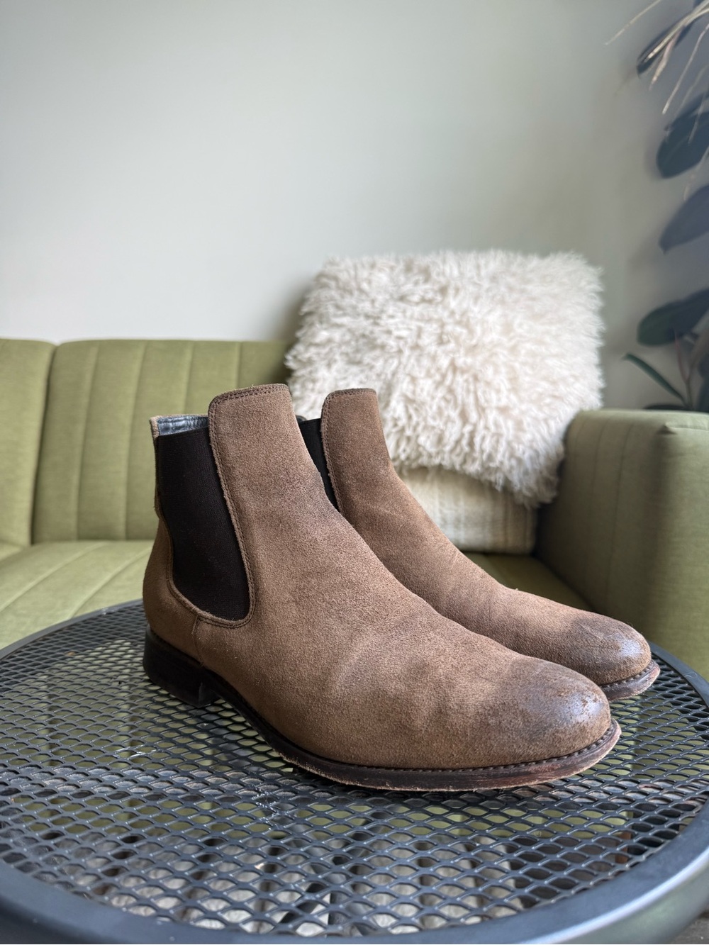 Thursday Boot Company Tan Suede Chelsea Boots for Men - Cavalier